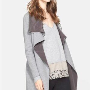 Fabiana Filippi Jersey Mid-Length Asymmetrical Coat size XXL